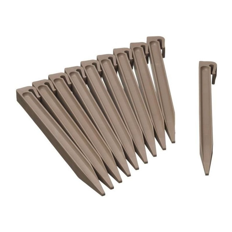 Ancres pour bordure de jardin en polypropylene - NATURE - H26,7 x 1,9 Ancres pour bordure de jardin en polypropylene - NATURE - H26,7 x 1,9