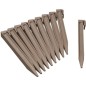 Ancres pour bordure de jardin en polypropylene - NATURE - H26,7 x 1,9 x 1,8 cm - Beige taupe