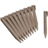 Ancres pour bordure de jardin en polypropylene - NATURE - H26,7 x 1,9