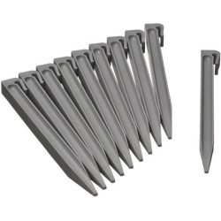 Ancres pour bordure de jardin en polypropylene - NATURE - H 26,7 x 1,9