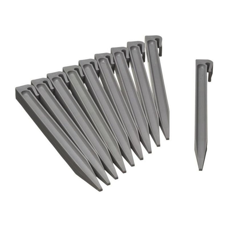 Ancres pour bordure de jardin en polypropylene - NATURE - H 26,7 x 1,9 Ancres pour bordure de jardin en polypropylene - NATURE - H 26,7 x 1,9