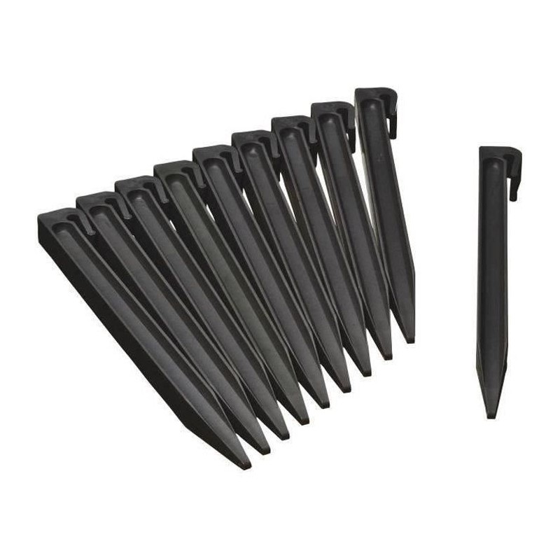 Ancres pour bordure de jardin en polyéthylene recyclé - NATURE - H26