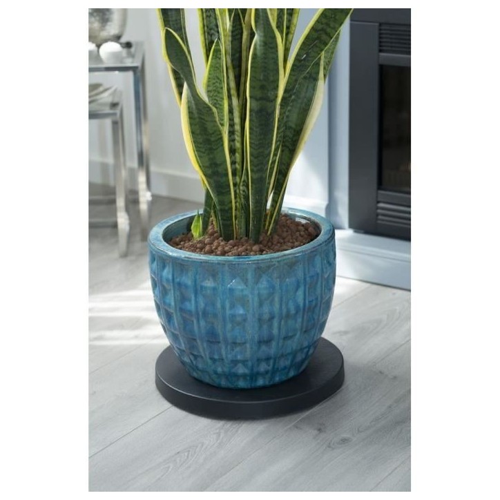 NATURE Tablette a roulettes pour plantes - Polypropylene - H4 x Ø29,2 cm NATURE Tablette a roulettes pour plantes - Polypropylene - H4 x Ø29,2 cm