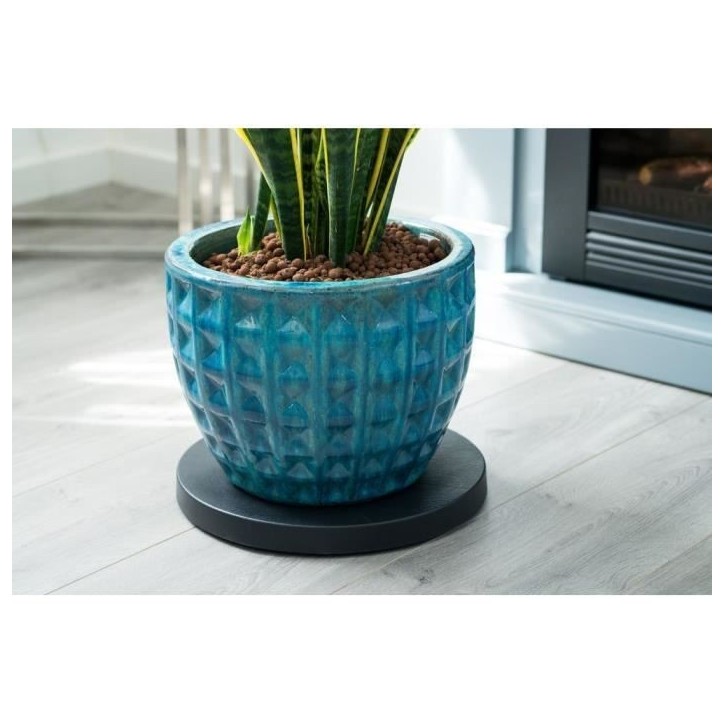 NATURE Tablette a roulettes pour plantes - Polypropylene - H4 x Ø29,2 cm NATURE Tablette a roulettes pour plantes - Polypropylene - H4 x Ø29,2 cm