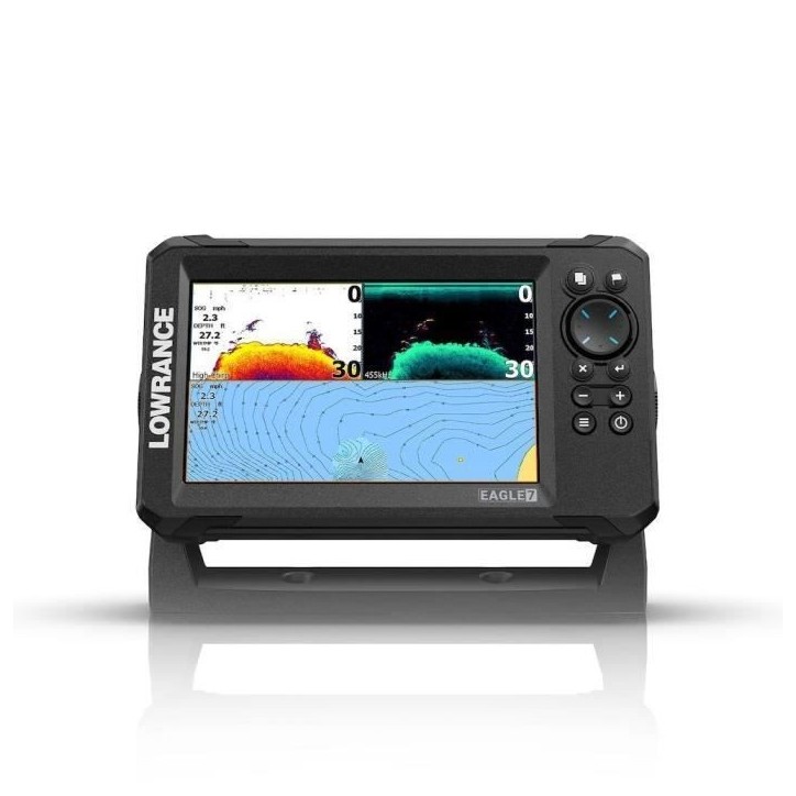 Combiné GPS sondeur - LOWRANCE - Eagle 7 - Sonde SplitShot™ HD - Écran IPS - IPX7 Combiné GPS sondeur - LOWRANCE - Eagle 7 - Sonde SplitShot™ HD - Écran IPS - IPX7