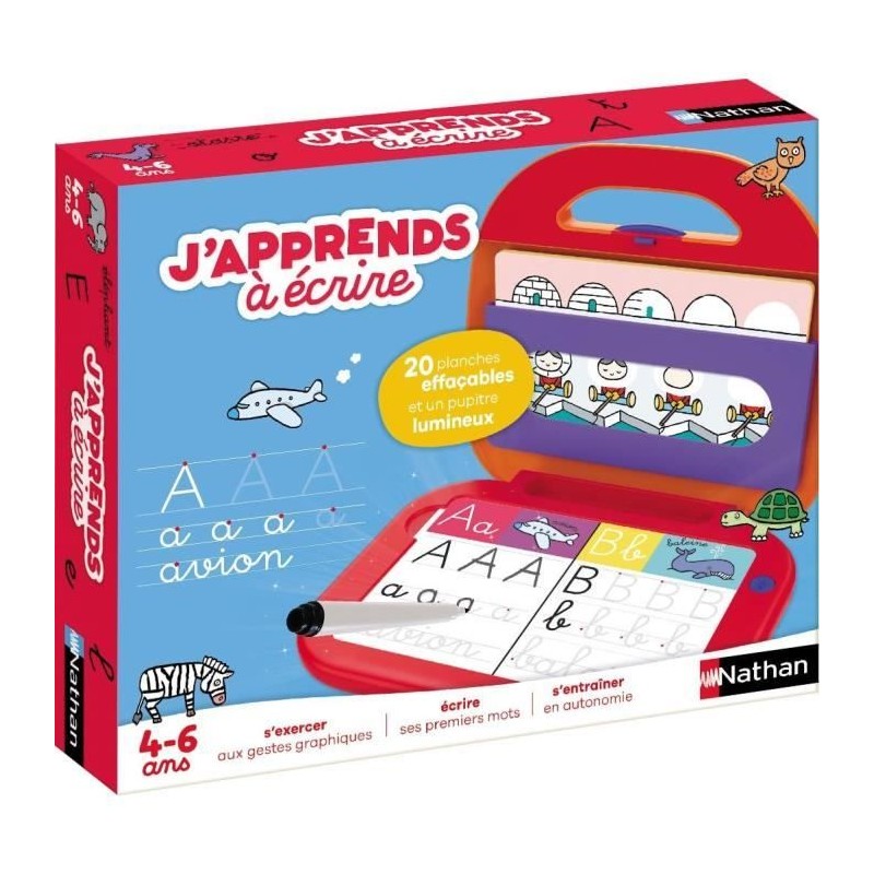 Jeu éducatif - NATHAN - J'apprends a écrire 2.0 - Gestes préparatoi