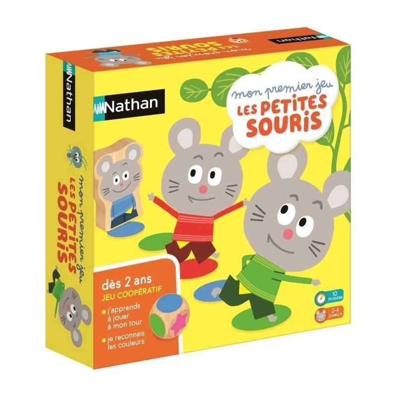 NATHAN - Mon Premier Jeu les Petites Souris - Jeu de Société NATHAN - Mon Premier Jeu les Petites Souris - Jeu de Société