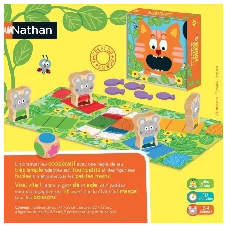 NATHAN - Mon Premier Jeu les Petites Souris - Jeu de Société