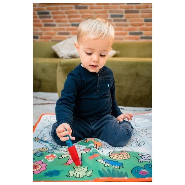Activité créative - NATHAN - Coloréo Baby - Colorier avec de l'eau, tapis et feutre adaptés Activité créative - NATHAN - Coloréo Baby - Colorier avec de l'eau, tapis et feutre adaptés