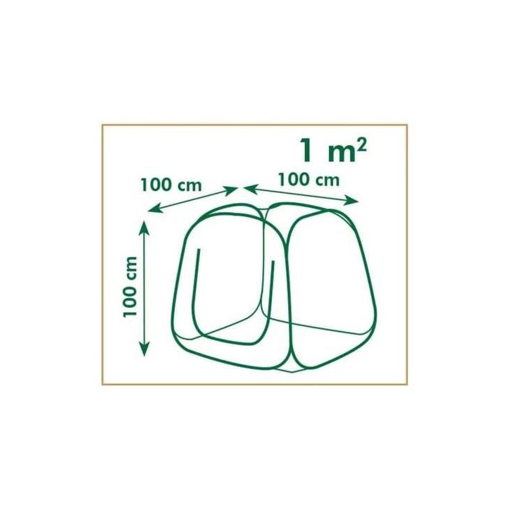 Serre de jardin Pop-Up - NATURE - 100x100x100 cm - PE transparent - Protection anti-UV Serre de jardin Pop-Up - NATURE - 100x100x100 cm - PE transparent - Protection anti-UV