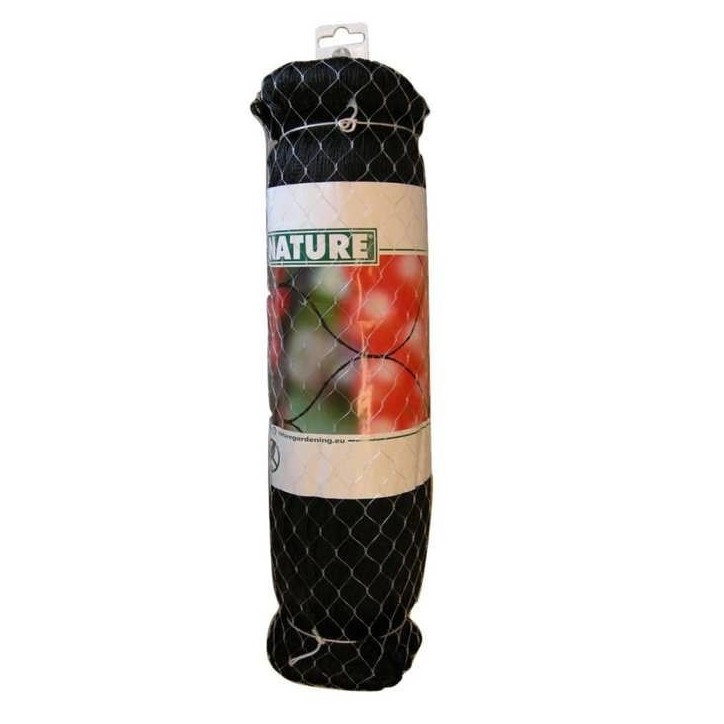 Filet anti-oiseaux NATURE Primo 10 x 10 m Noir - Mailles 28mm - Polyéthylene 12gr/m²
