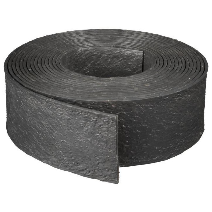 Nature Bordure de jardin 0,12x12 m 5 mm noir 446388