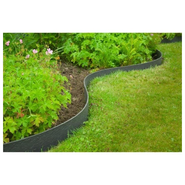Nature Bordure de jardin 0,12x12 m 5 mm noir 446388