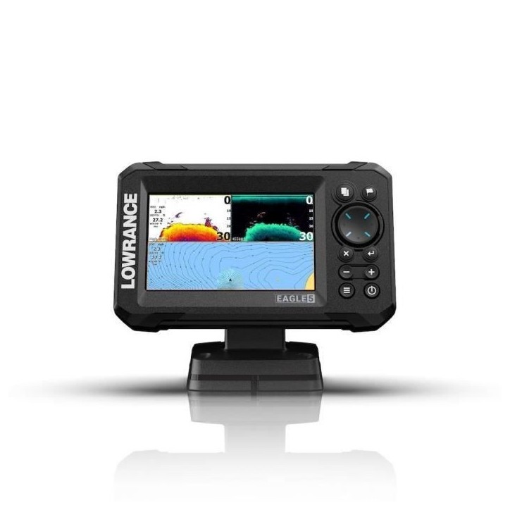 Combiné GPS sondeur - LOWRANCE - Eagle 5 - Avec sonde 83/200 Combiné GPS sondeur - LOWRANCE - Eagle 5 - Avec sonde 83/200