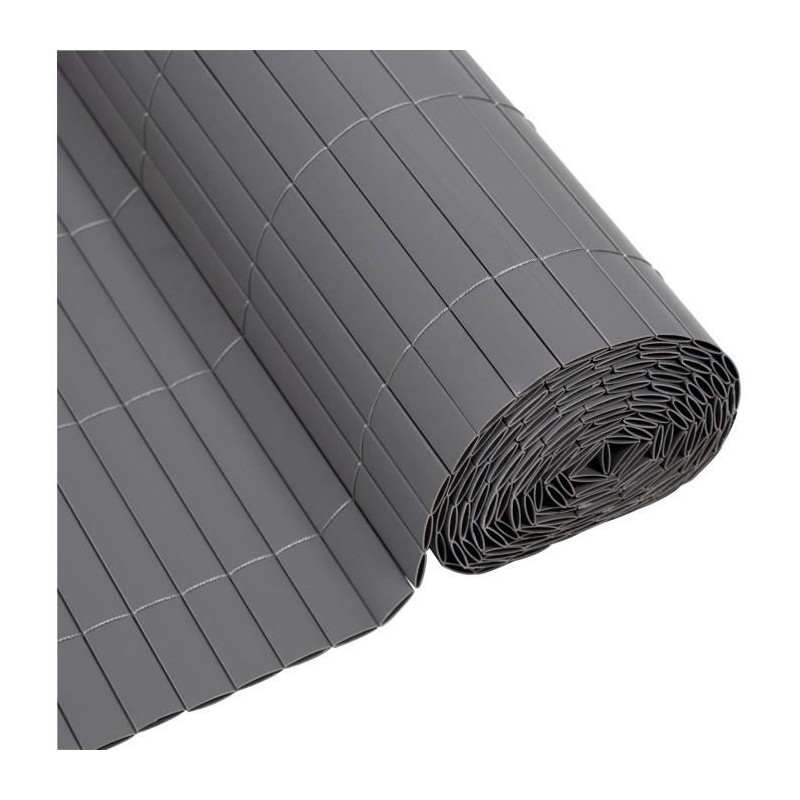 Canisse PVC double face - NATURE - 1 x 3 m - 1600 g/m² - Occultant 4/