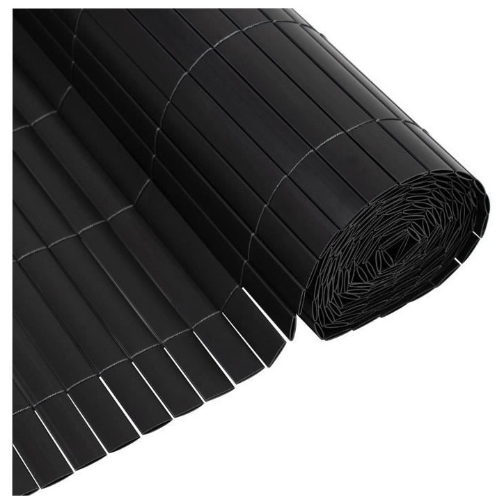 Canisse PVC double face - NATURE - 1 x 3 m - 1600 g/m² - Occultant 4/5 - Anti-UV - Anthracite Canisse PVC double face - NATURE - 1 x 3 m - 1600 g/m² - Occultant 4/5 - Anti-UV - Anthracite