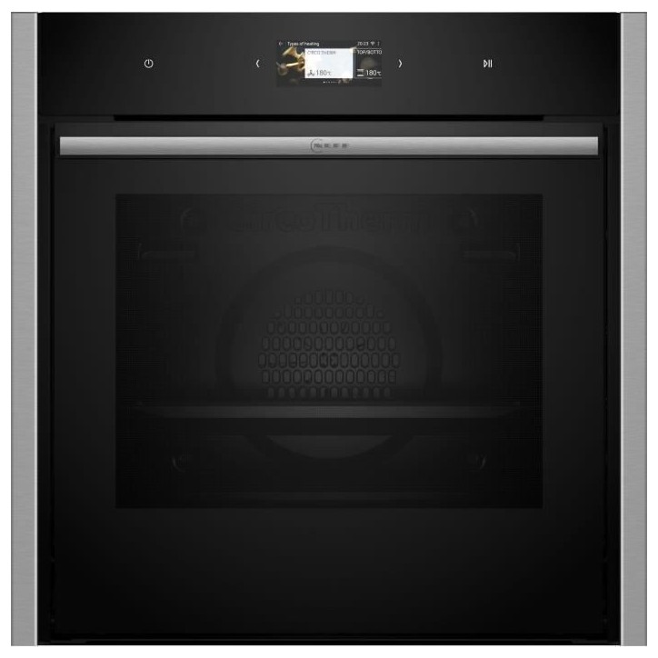 Four multifonction intégrable - Pyrolyse - NEFF - N90 - B64CS71N0 - Noir - Porte froide 4 vitres - 71 l - 59,5 x 59,6 x 54,8 cm Four multifonction intégrable - Pyrolyse - NEFF - N90 - B64CS71N0 - Noir - Porte froide 4 vitres - 71 l - 59,5 x 59,6 x 54,8 cm