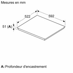 Table de cuisson a induction - NEFF N90 - 4 foyers - 7400 W - 59,2 x 5