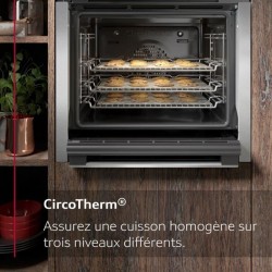 Four ecoclean - NEFF N30 - B1ACD5AN3F - Noir - 7 modes de cuisson - 59