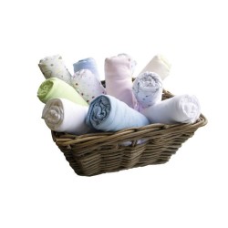 DOMIVA Lot de 2 Draps Housse PERLE GRIS / blanc imprimé étoiles 70x1