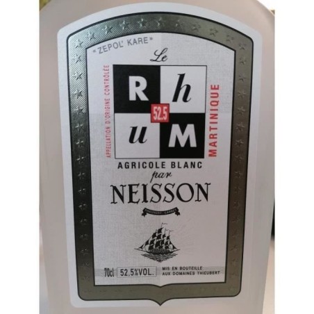 NEISSON Le Rhum par Neisson sans etui Rhum Blanc Agricole - France/Martinique - 52,5% Alcool - 70 cl
