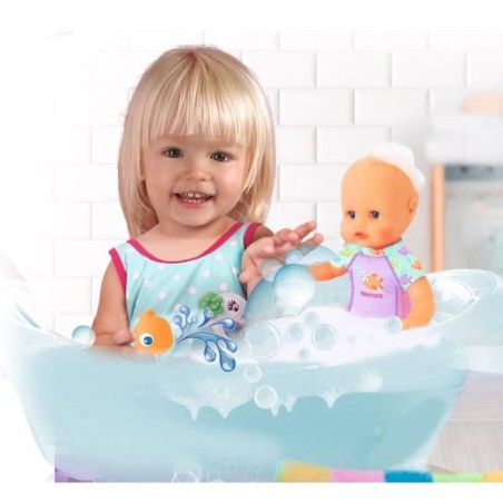 Poupon et son poisson - GPTOYS - NENUCO - Mon premier bain - NFN88 - 35 cm - Des 10 mois