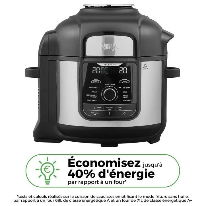 Multicuiseur NINJA - Foodi Max OP500EU - Capacité 7,5L - 9 programmes de cuisson - 1760W