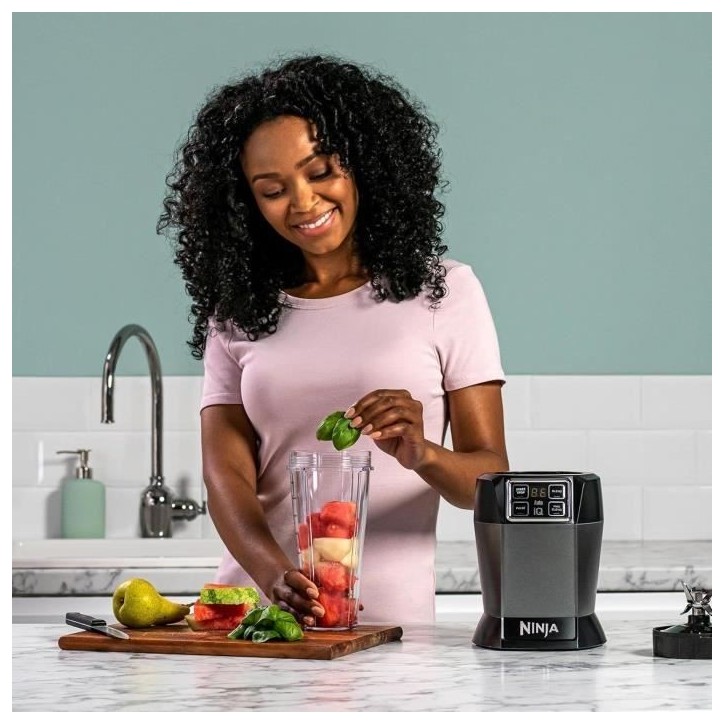 Blender - NINJA - BN495EU - 1000 W - 2 x 700 ml - Gris Noir Blender - NINJA - BN495EU - 1000 W - 2 x 700 ml - Gris Noir