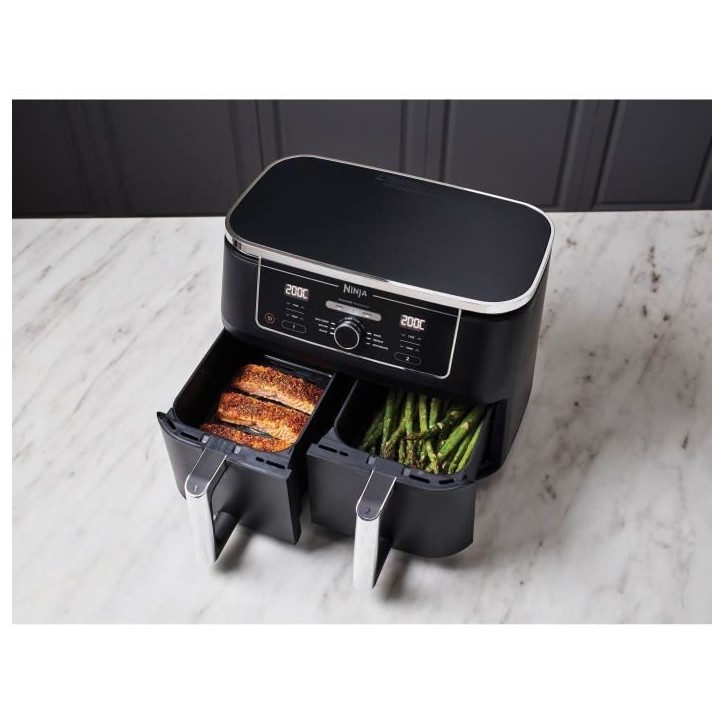 Friteuse sans huile NINJA - Foodi Max Dual Zone AF400EU - Capacité 9,5L - 6 programmes de cuisson - 2470W Friteuse sans huile NINJA - Foodi Max Dual Zone AF400EU - Capacité 9,5L - 6 programmes de cuisson - 2470W