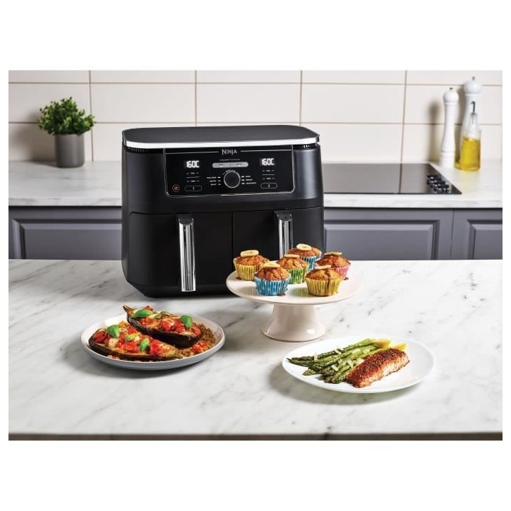 Friteuse sans huile NINJA - Foodi Max Dual Zone AF400EU - Capacité 9,5L - 6 programmes de cuisson - 2470W Friteuse sans huile NINJA - Foodi Max Dual Zone AF400EU - Capacité 9,5L - 6 programmes de cuisson - 2470W