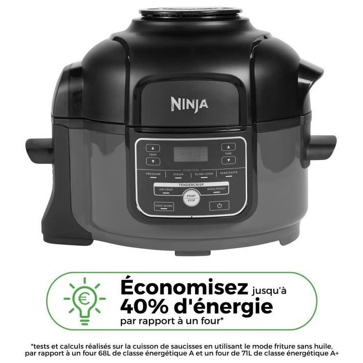 Multicuiseur NINJA - Foodi Mini OP100EU - Capacité 4,7L - 6 programmes de cuisson - 1460W Multicuiseur NINJA - Foodi Mini OP100EU - Capacité 4,7L - 6 programmes de cuisson - 1460W