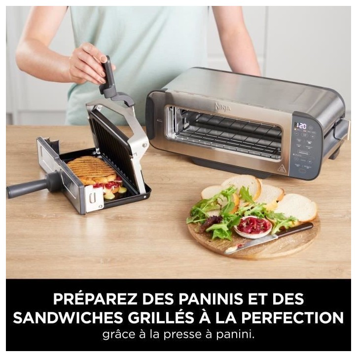 Grille-pain 3-en-1 - NINJA Foodi - ST202EU - 2400 W - 1 fente - 7 fonctions - Inox