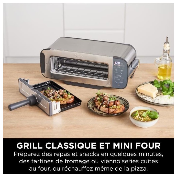 Grille-pain 3-en-1 - NINJA Foodi - ST202EU - 2400 W - 1 fente - 7 fonctions - Inox