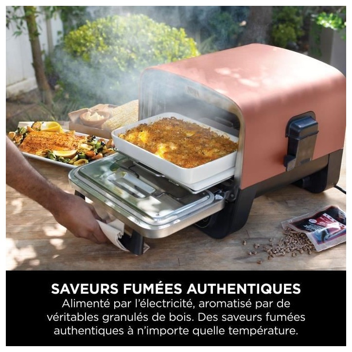 Four a pizza NINJA - Woodfire OO101EU - 8 programmes de cuisson - Jusqu'a 370°C - 2400W Four a pizza NINJA - Woodfire OO101EU - 8 programmes de cuisson - Jusqu'a 370°C - 2400W