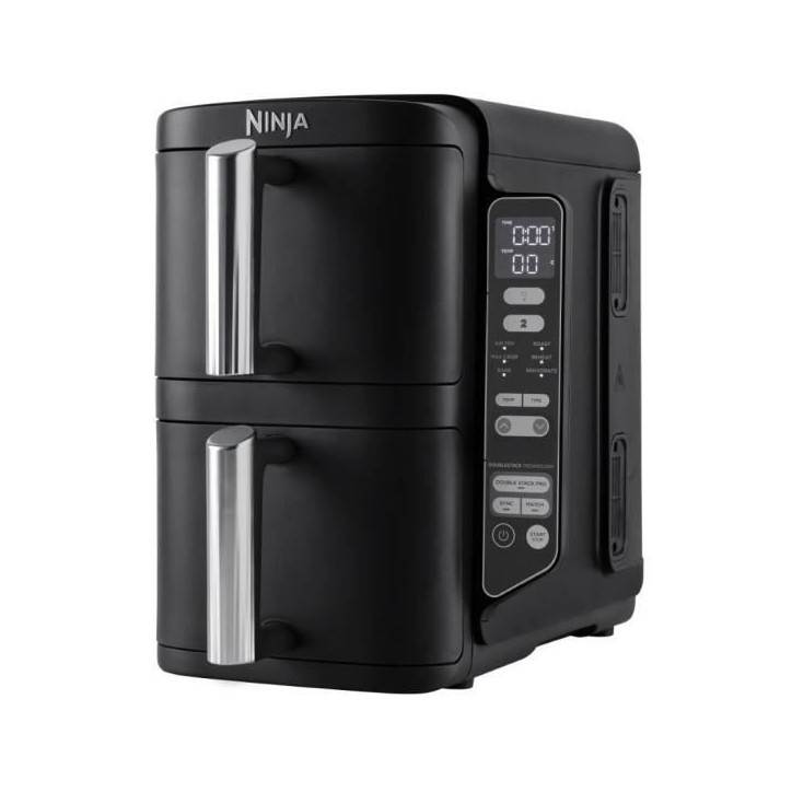 Friteuse sans huile NINJA - Double Stack SL300EU - Capacité 7,6L - 6 programmes de cuisson - 2470W Friteuse sans huile NINJA - Double Stack SL300EU - Capacité 7,6L - 6 programmes de cuisson - 2470W