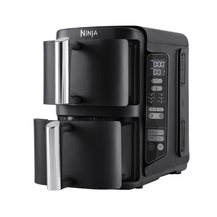 Friteuse sans huile NINJA - Double Stack SL300EU - Capacité 7,6L - 6 programmes de cuisson - 2470W Friteuse sans huile NINJA - Double Stack SL300EU - Capacité 7,6L - 6 programmes de cuisson - 2470W