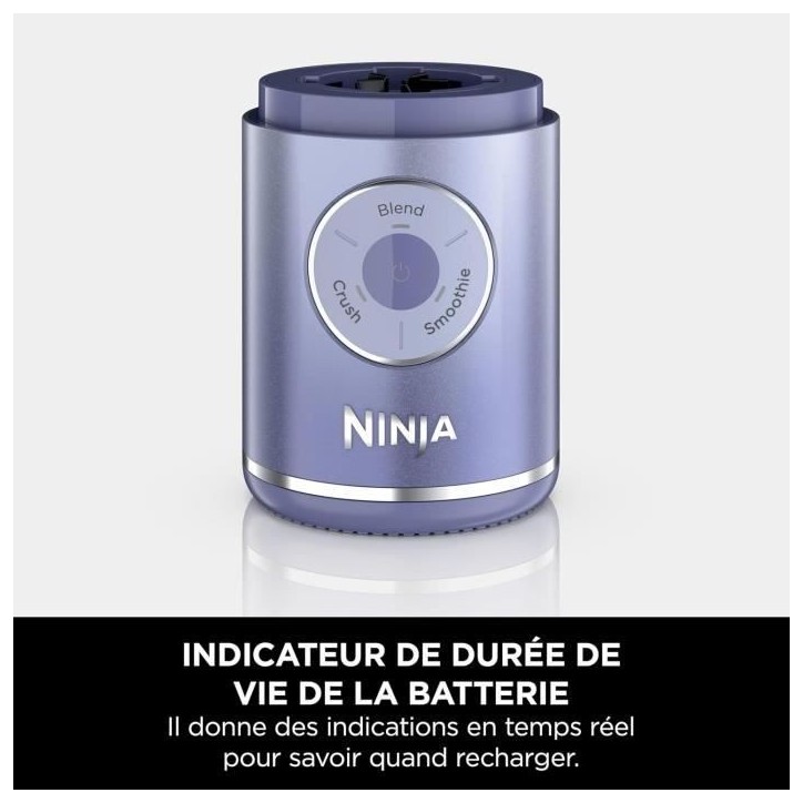 Blender portable NINJA Blast Max - BC251EULD - bol 530 ml - autonomie 2h - sans fil - sans BPA - lavande Blender portable NINJA Blast Max - BC251EULD - bol 530 ml - autonomie 2h - sans fil - sans BPA - lavande