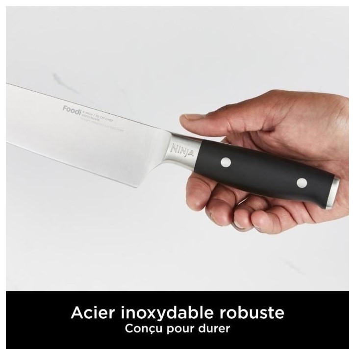 Bloc-couteaux - NINJA FOODI - StaySharp K32006EU - Avec affûteur - Ensemble de couteaux - 6 pieces aiguisées - Noir Bloc-couteaux - NINJA FOODI - StaySharp K32006EU - Avec affûteur - Ensemble de couteaux - 6 pieces aiguisées - Noir