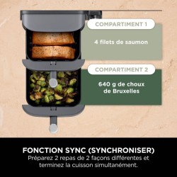Friteuse sans huile NINJA - Double Stack XL SL400EU - Capacité 9,5L -