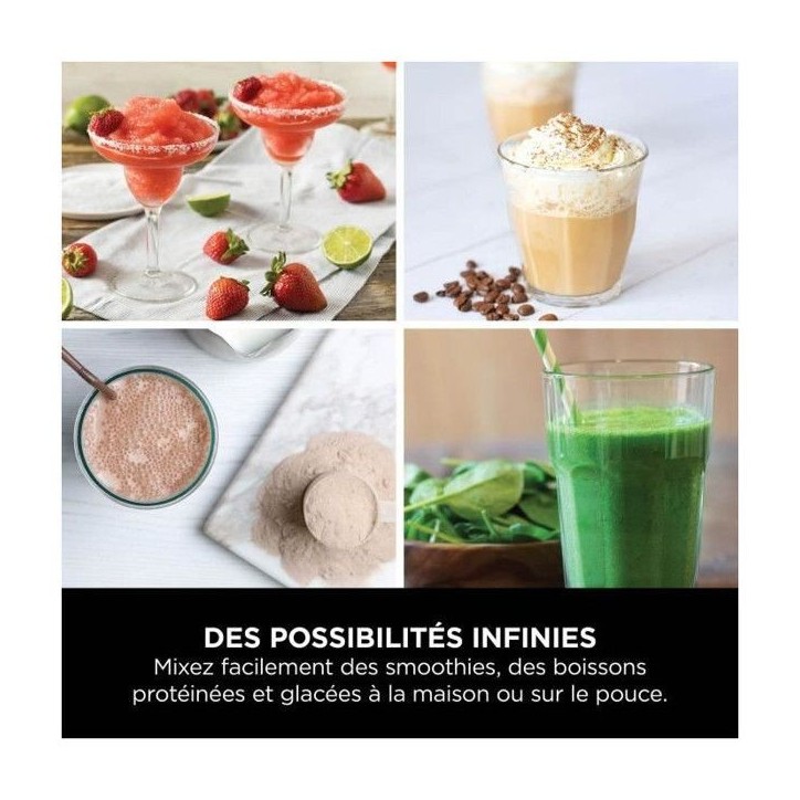 Blender portable sans fil NINJA Blast - Blanc - BC151EUWH Blender portable sans fil NINJA Blast - Blanc - BC151EUWH