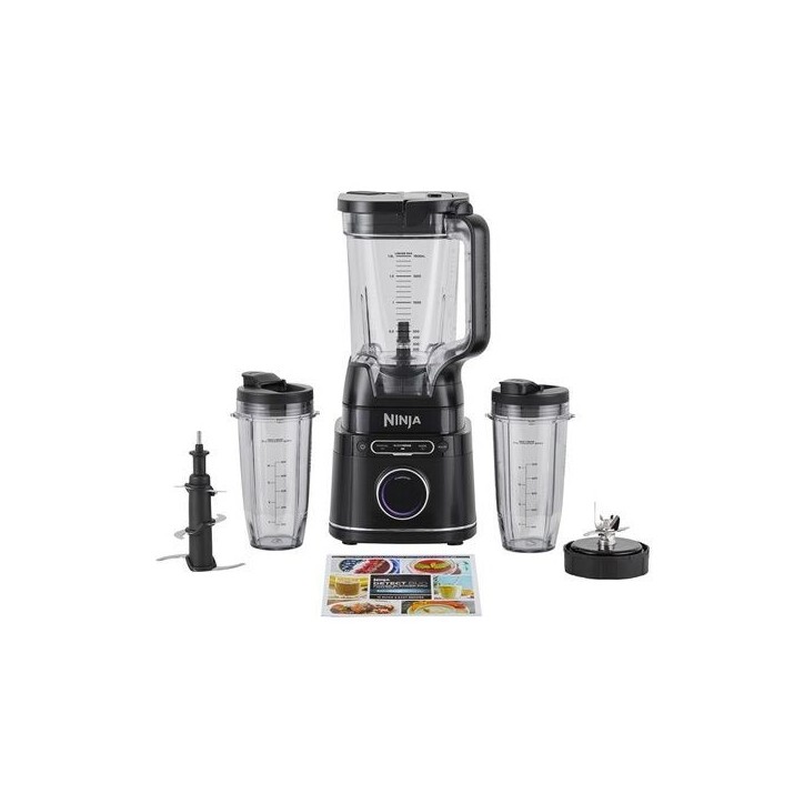 Mixeur Ninja Detect Power Blender Pro 1200W - 2-en-1 - 2L - 15 modes - 10 vitesses - Noir