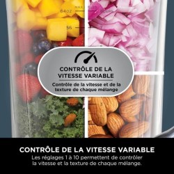 Mixeur Ninja Detect Power Blender Pro 1200W - 2-en-1 - 2L - 15 modes -