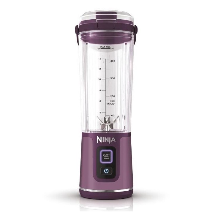 Blender portable Ninja Blast - BC151EUPR - bol 530 ml - autonomie 2h - sans fil - sans BPA - violet Blender portable Ninja Blast - BC151EUPR - bol 530 ml - autonomie 2h - sans fil - sans BPA - violet