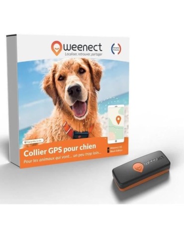Traceur GPS pour Chien - Weenect XS (Black Edition 2023)