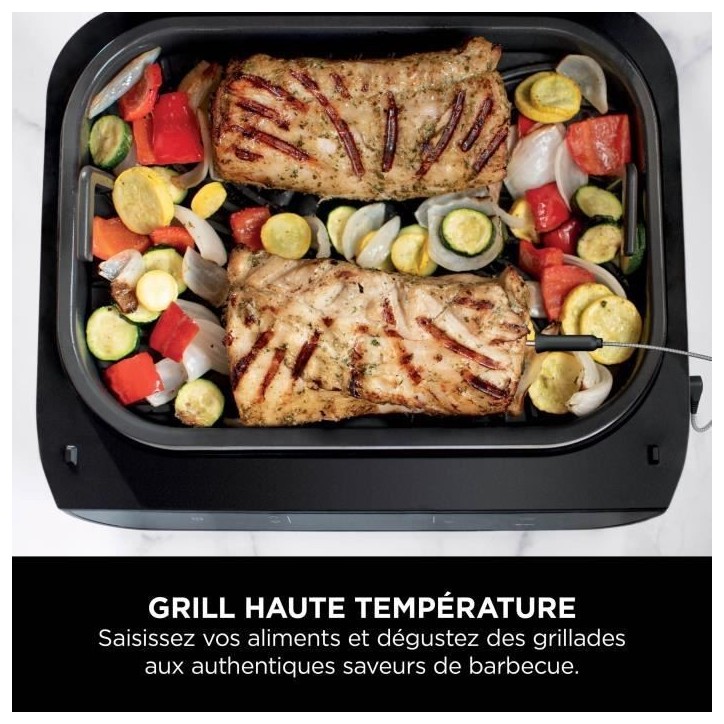 Grill & Friteuse sans huile - NINJA - MAX 6-en-1 DG551EU - 1760 W - 6 modes de cuisson - Gris Grill & Friteuse sans huile - NINJA - MAX 6-en-1 DG551EU - 1760 W - 6 modes de cuisson - Gris
