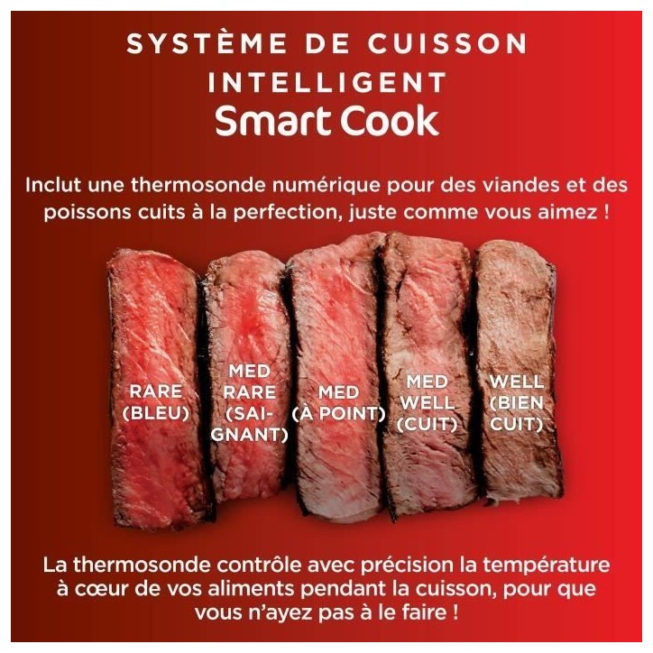 Grill & Friteuse sans huile - NINJA - MAX 6-en-1 DG551EU - 1760 W - 6 modes de cuisson - Gris Grill & Friteuse sans huile - NINJA - MAX 6-en-1 DG551EU - 1760 W - 6 modes de cuisson - Gris
