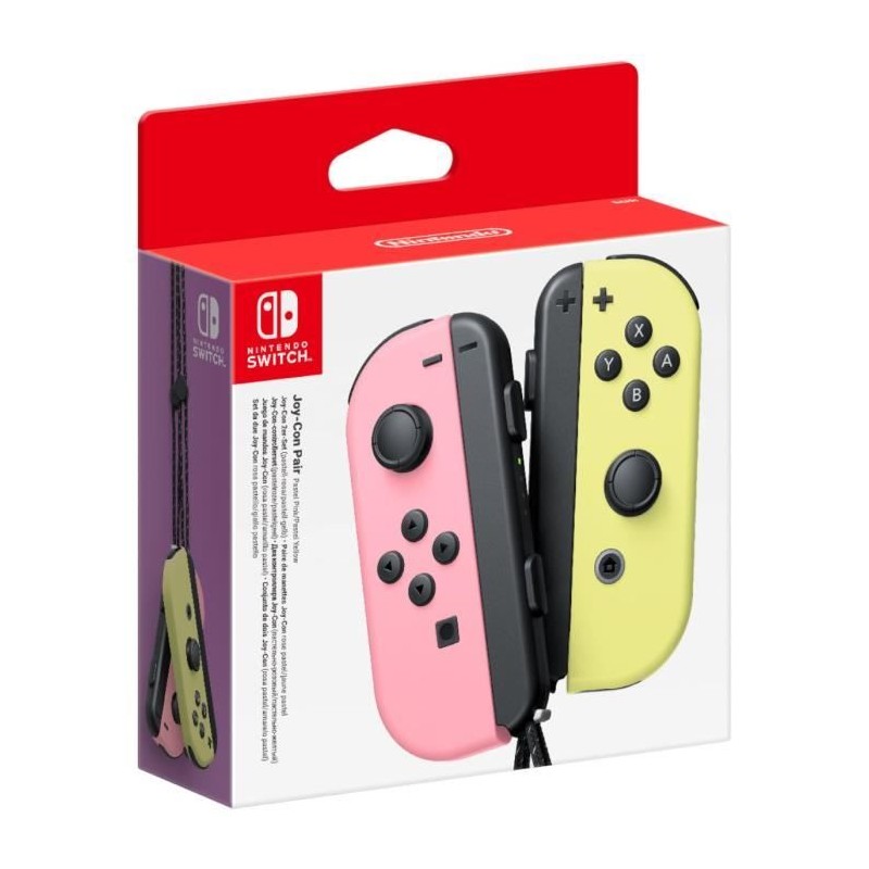 Paire de manettes Joy-Con Rose Pastel & Jaune Pastel pour Nintendo Swi