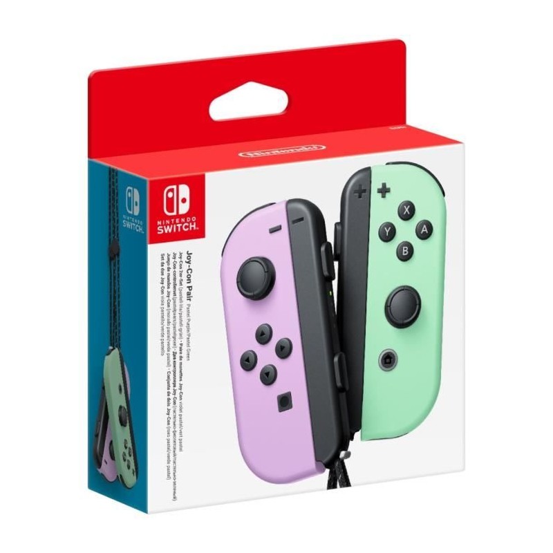 Paire de manettes Joy-Con Violet Pastel & Vert Pastel pour Nintendo Sw Paire de manettes Joy-Con Violet Pastel & Vert Pastel pour Nintendo Sw