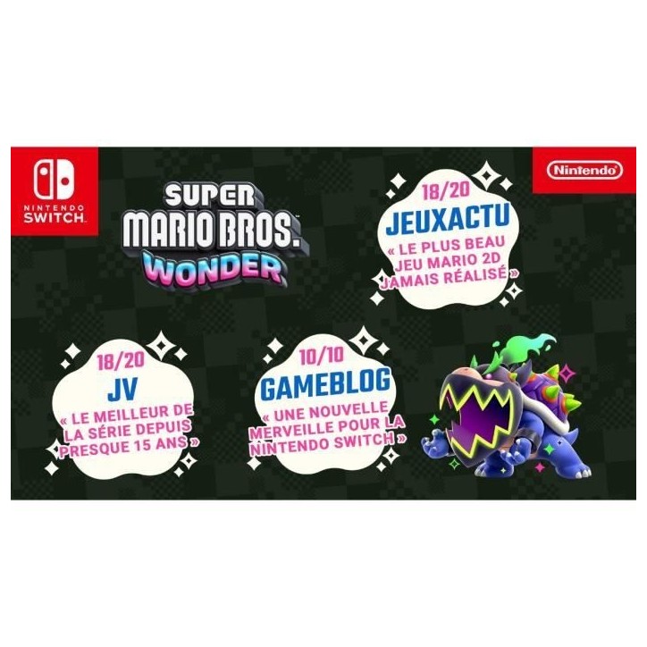 Super Mario Bros. Wonder • Jeu Nintendo Switch Super Mario Bros. Wonder • Jeu Nintendo Switch