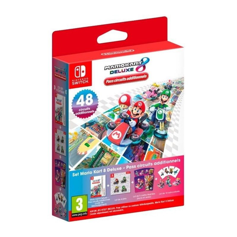 Set Pass Circuits Additionnels de Mario Kart 8 Deluxe • Jeu Nintendo Set Pass Circuits Additionnels de Mario Kart 8 Deluxe • Jeu Nintendo